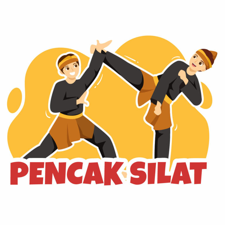 12 Pencak Silat Sport Illustration - MasterBundles