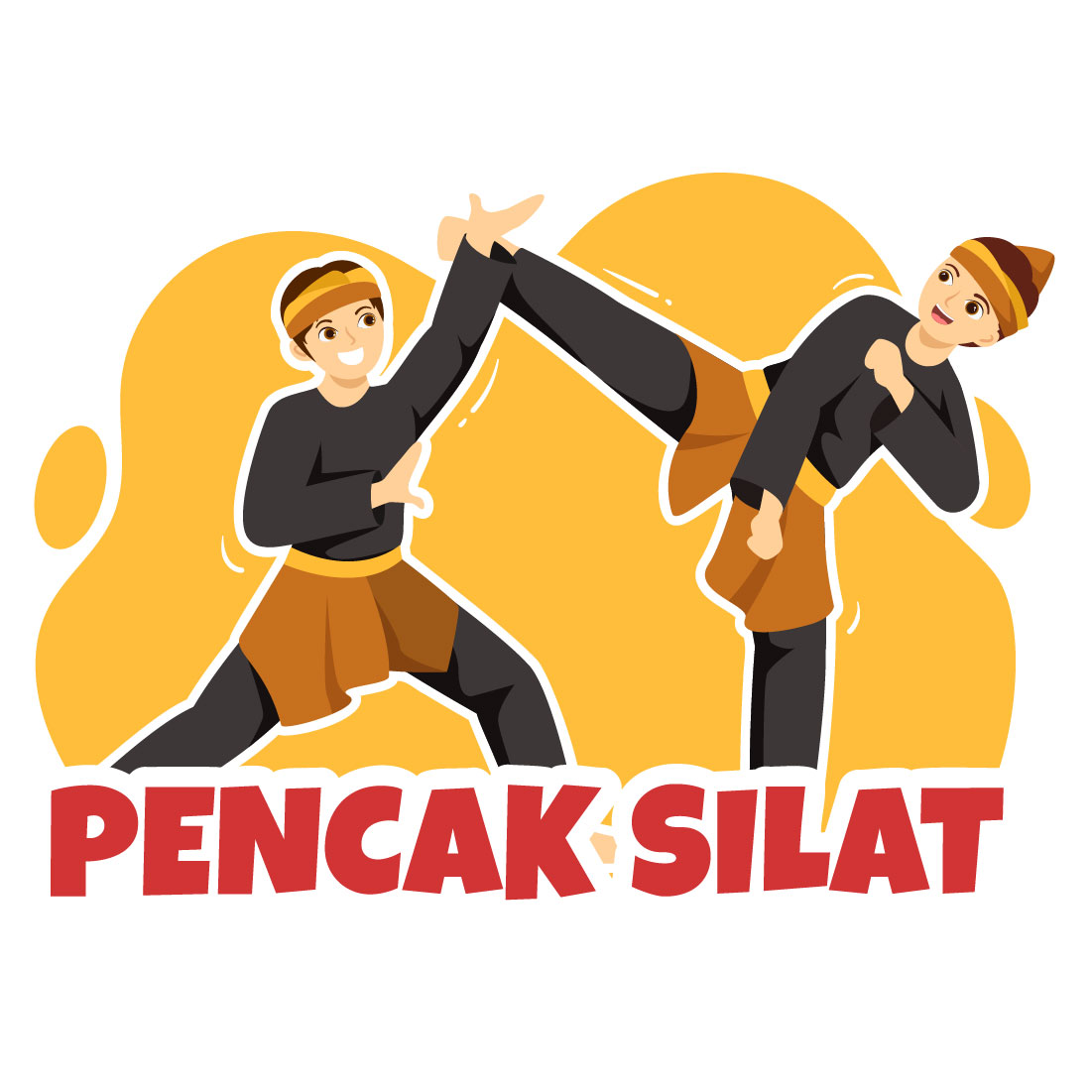 12 Pencak Silat Sport Illustration main cover