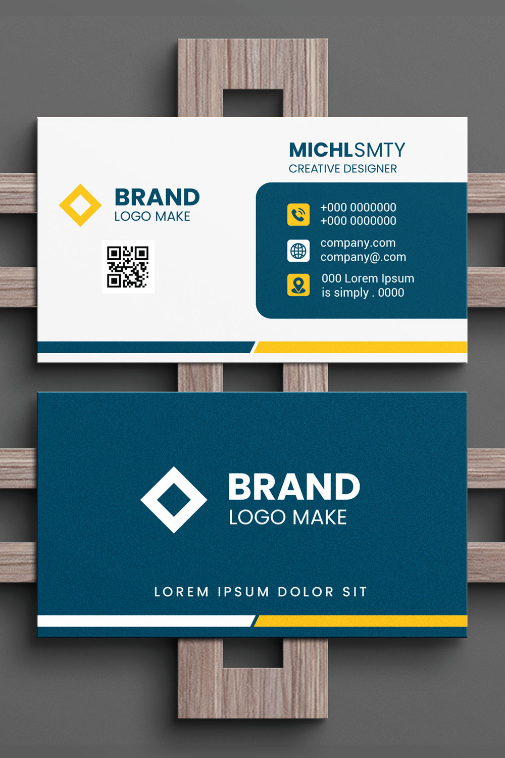 Creative Modern Corporate Business Card Design Template Pinterest.