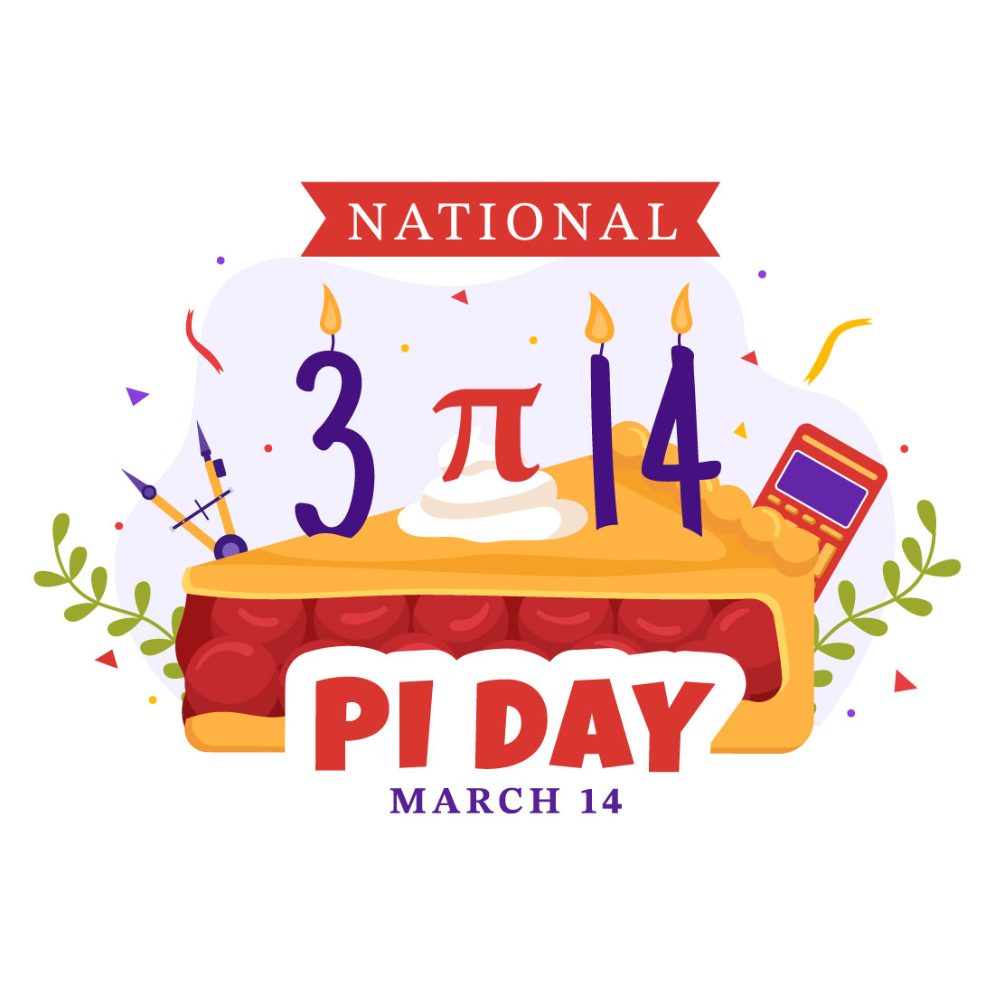 15 World Pi Day Illustration cover image.