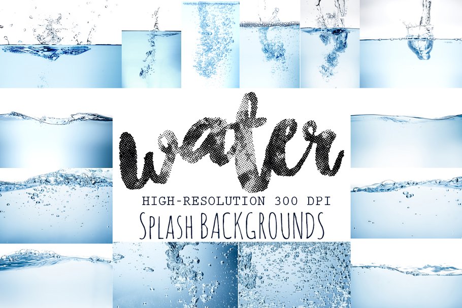 Cover image of Water Wave Backgrounds.