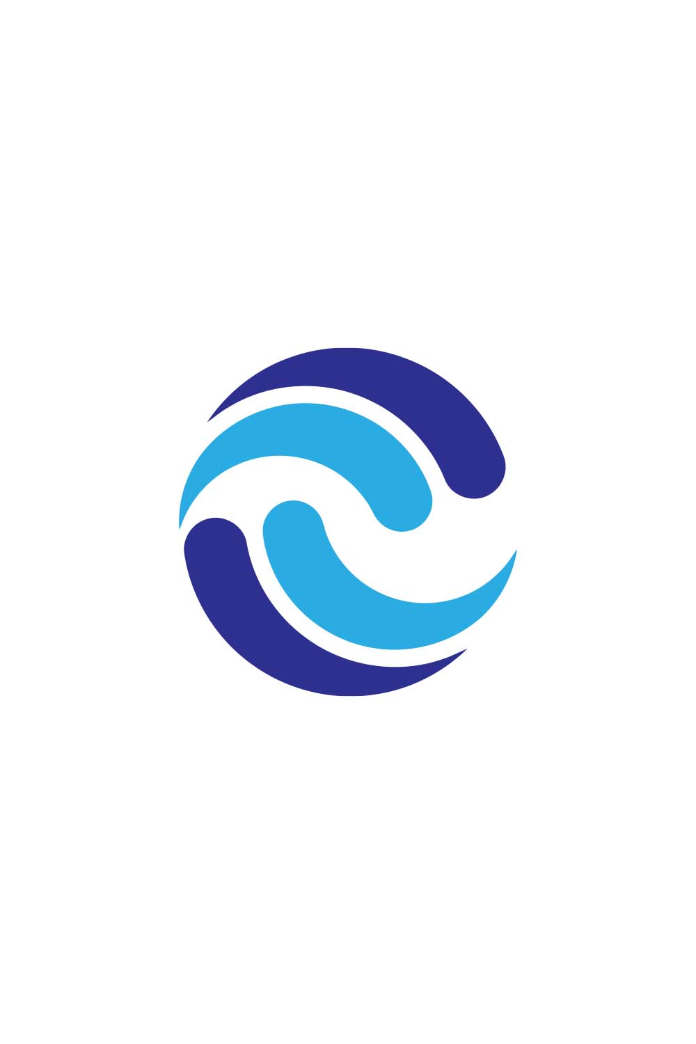 C Letter Logo Design pinterest image.
