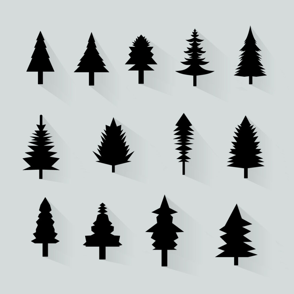 10+ Pine Tree Vectors & 10+ Pine Tree Silhouettes Vector - MasterBundles