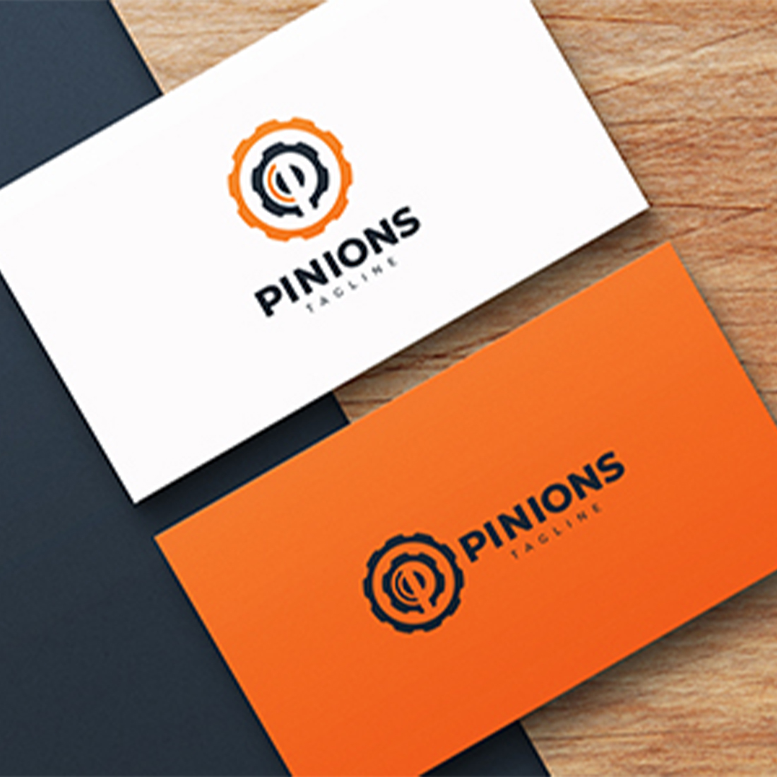 Pinions Logo Template preview image.