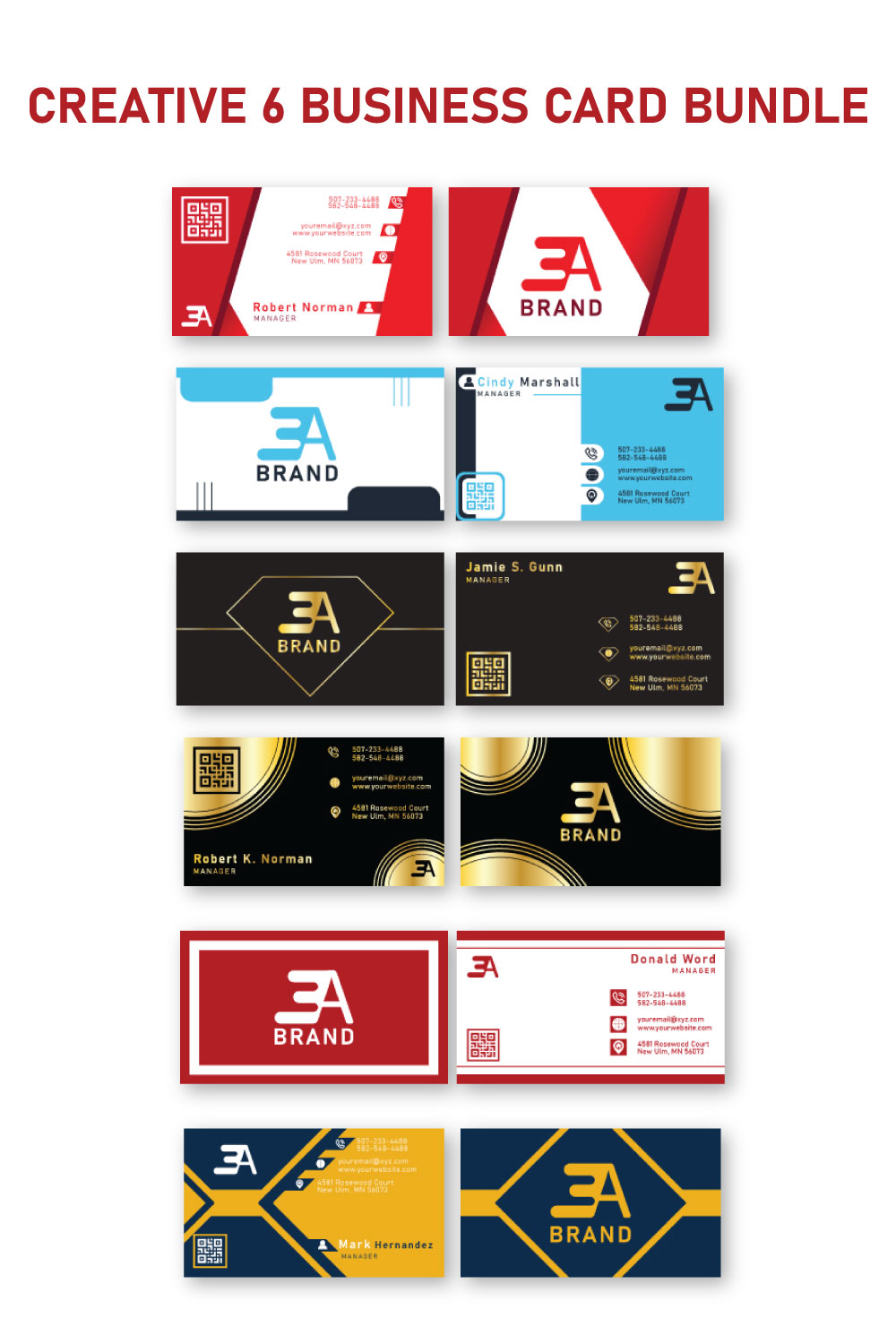 Collection of images of amazing business card templates