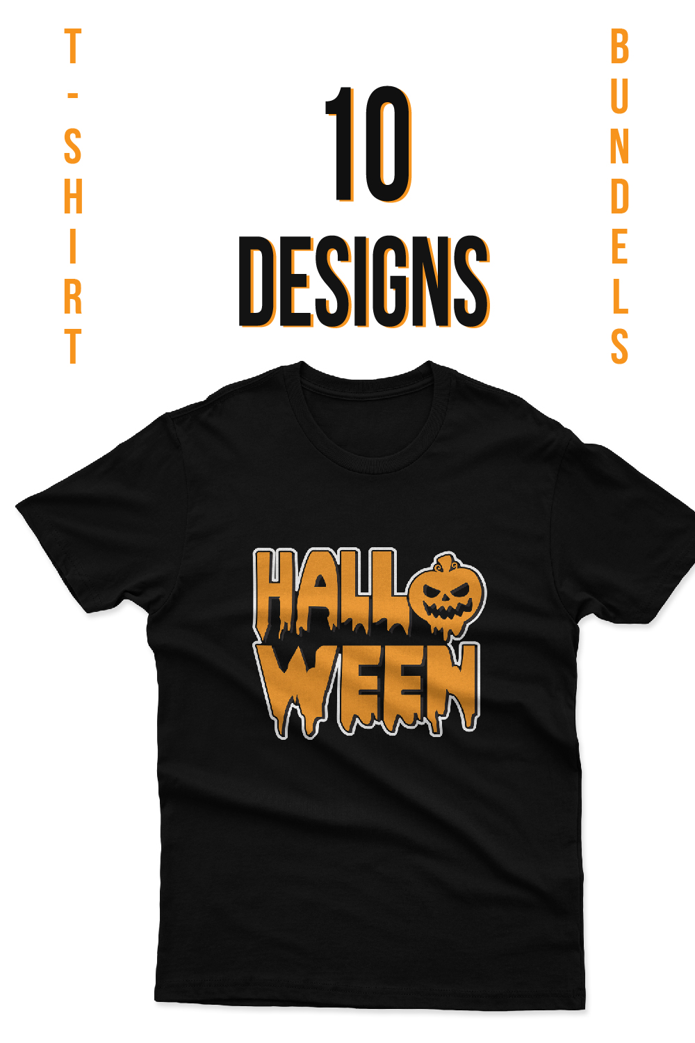 10 Halloween T-Shirt Design Bundles Vector Template - Pinterest.