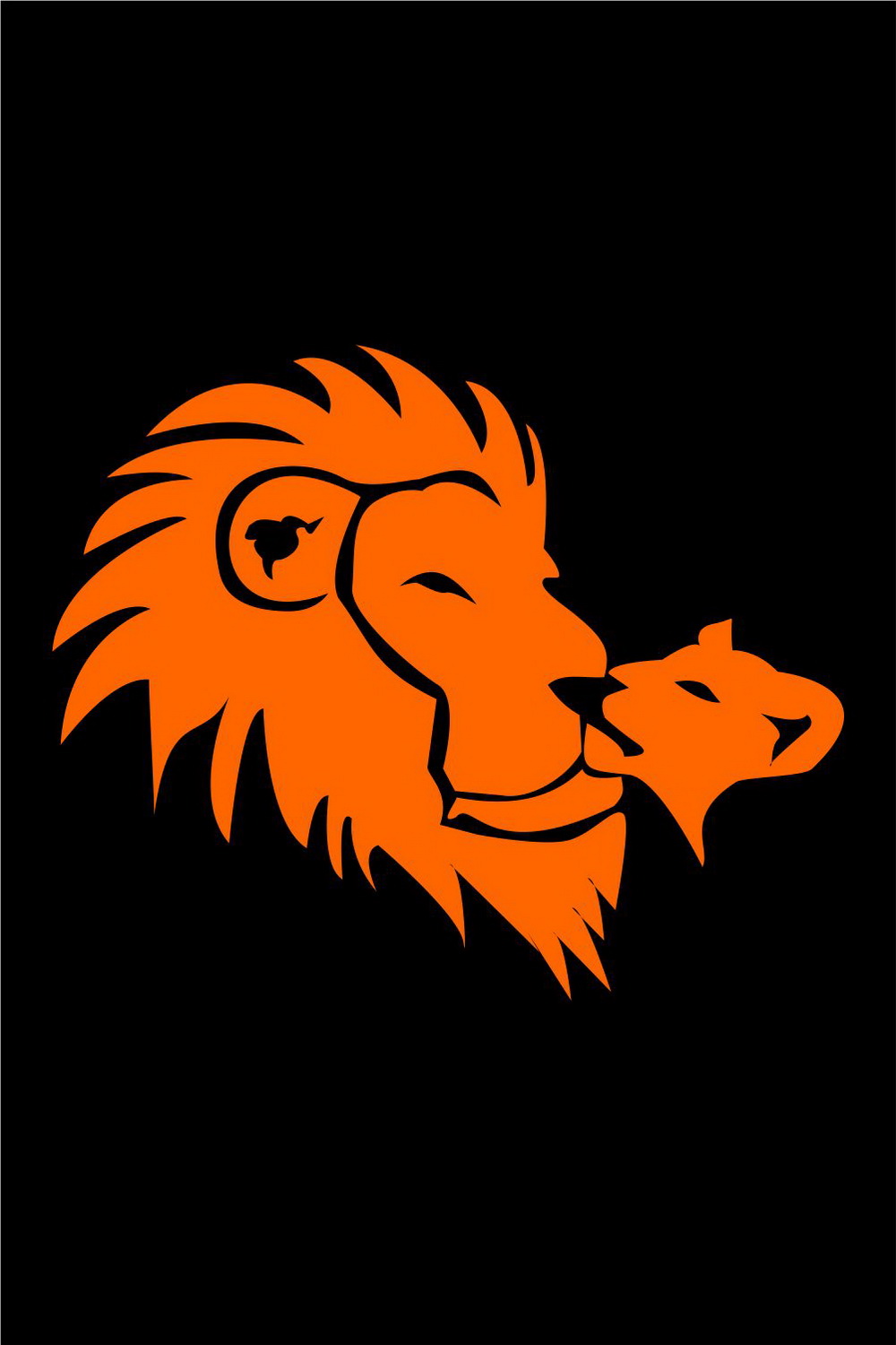 lion logo vector pinterest preview image.
