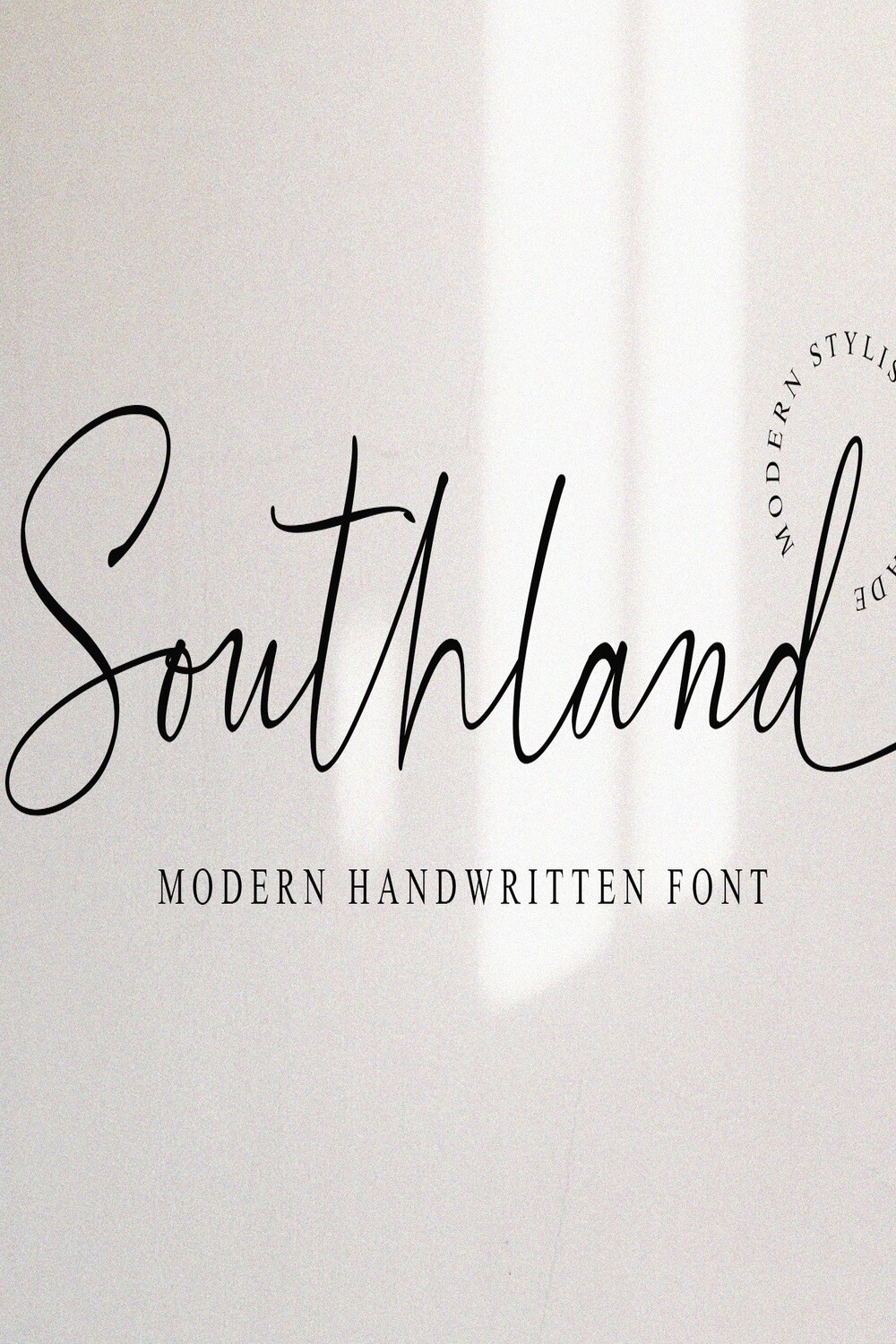 Modern Calligraphy Font Southland pinterest image.