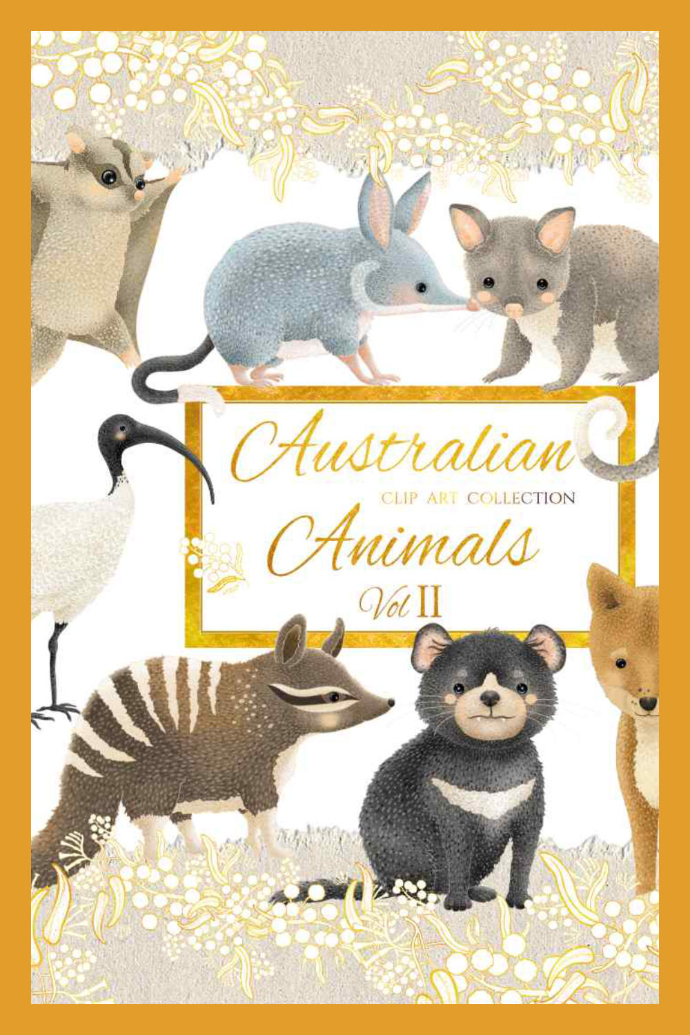 Australian Animals Vol II Clip Art Collection pinterest image.