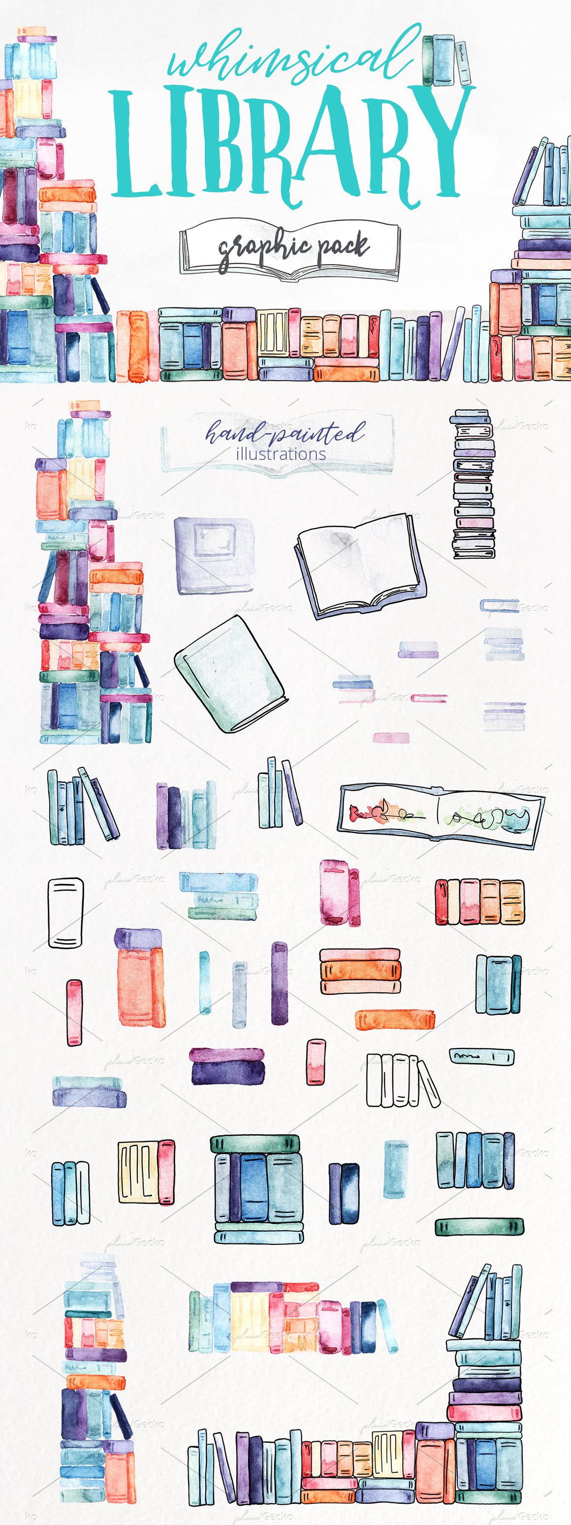 Cover image of Whimsical Library Books.