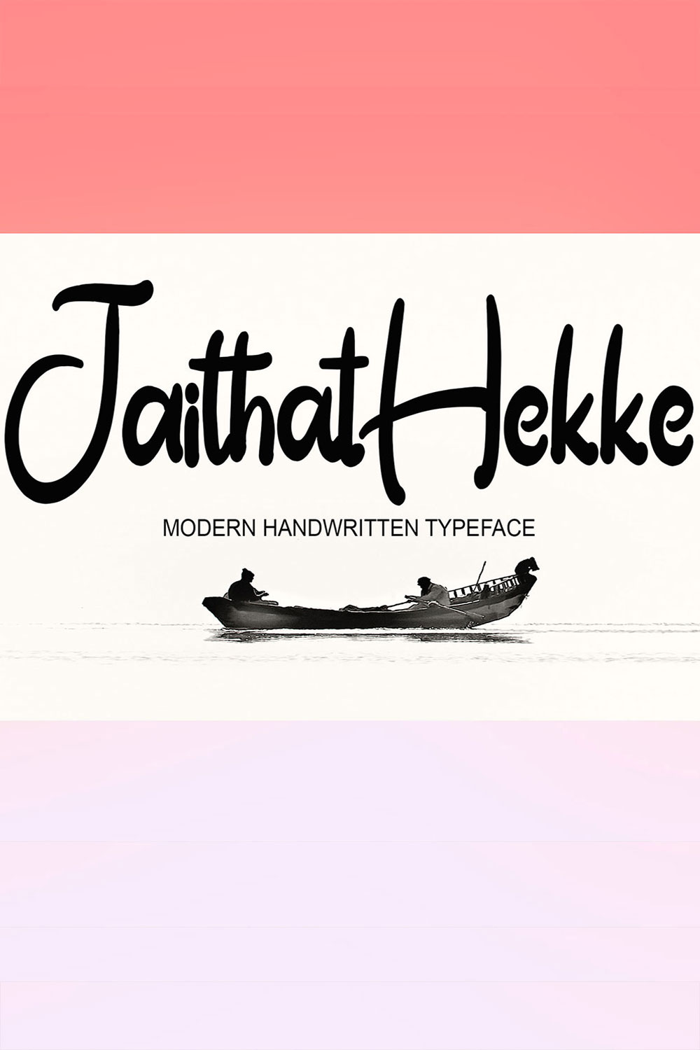 Jaithat Hekke Handwritten Font Pinterest image.