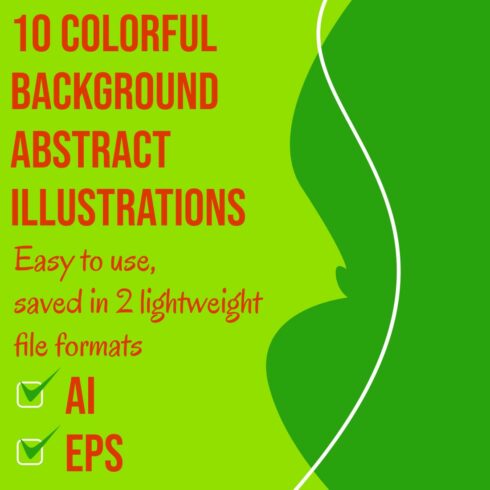 10 Colorful Background Abstract Illustrations main cover.