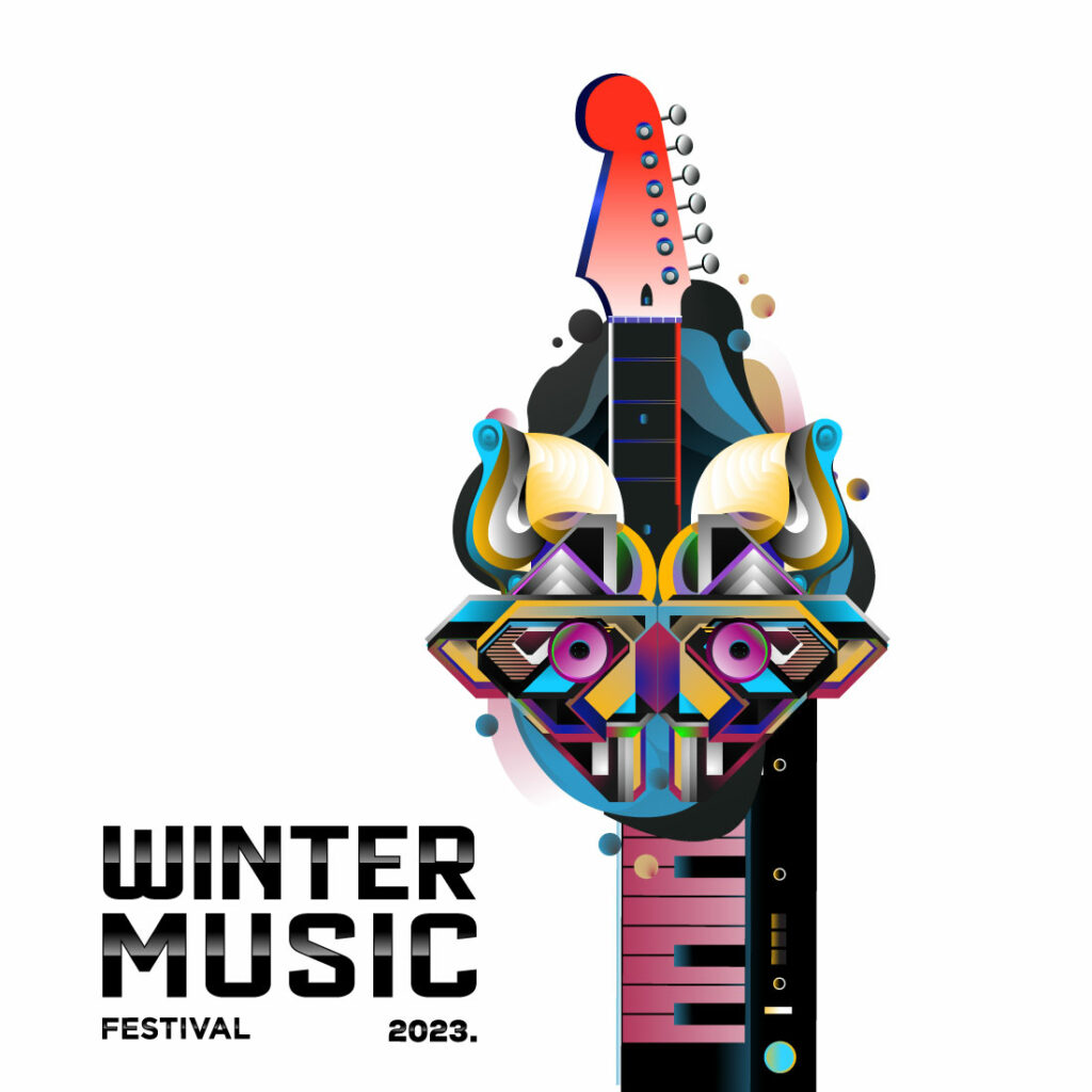 Winter Music Festival Flyer Poster Design MasterBundles