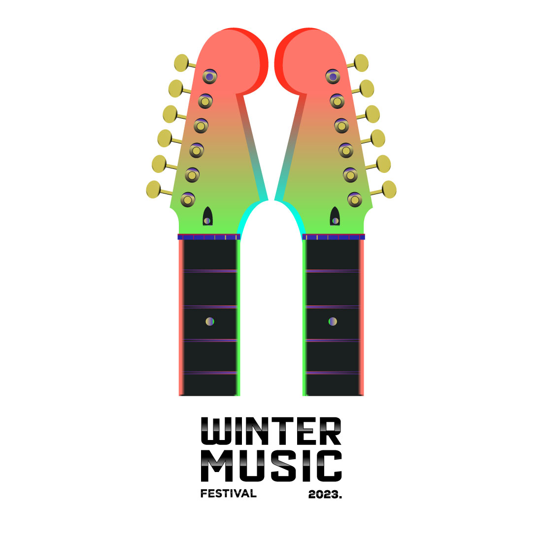 Flyer Festival Winter Music Design preview image.