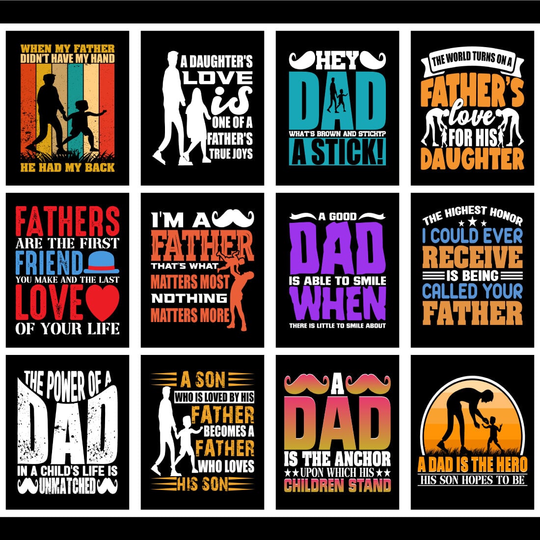 Father T-Shirt Design Bundle cover