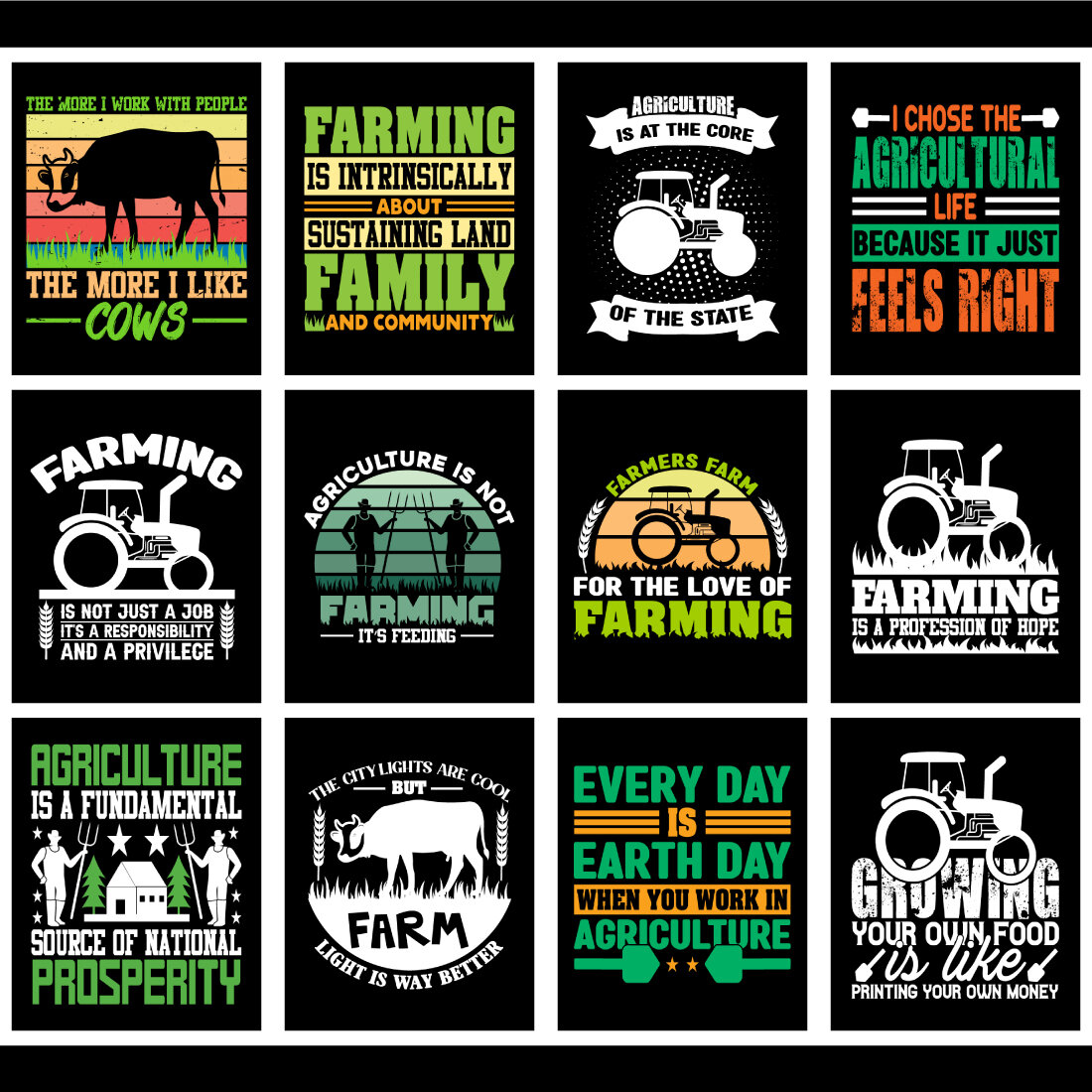 Farmer T-Shirt Design Bundle cover