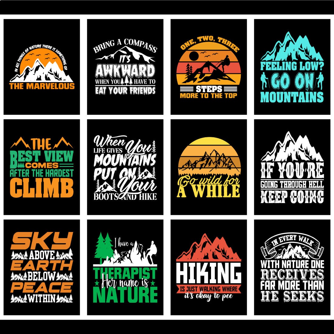 Hiking T-shirt Design, Best Hiking t shirt, Hiking mountain forest retro  vintage t shirt design, Adventure, travel, hiking - MasterBundles