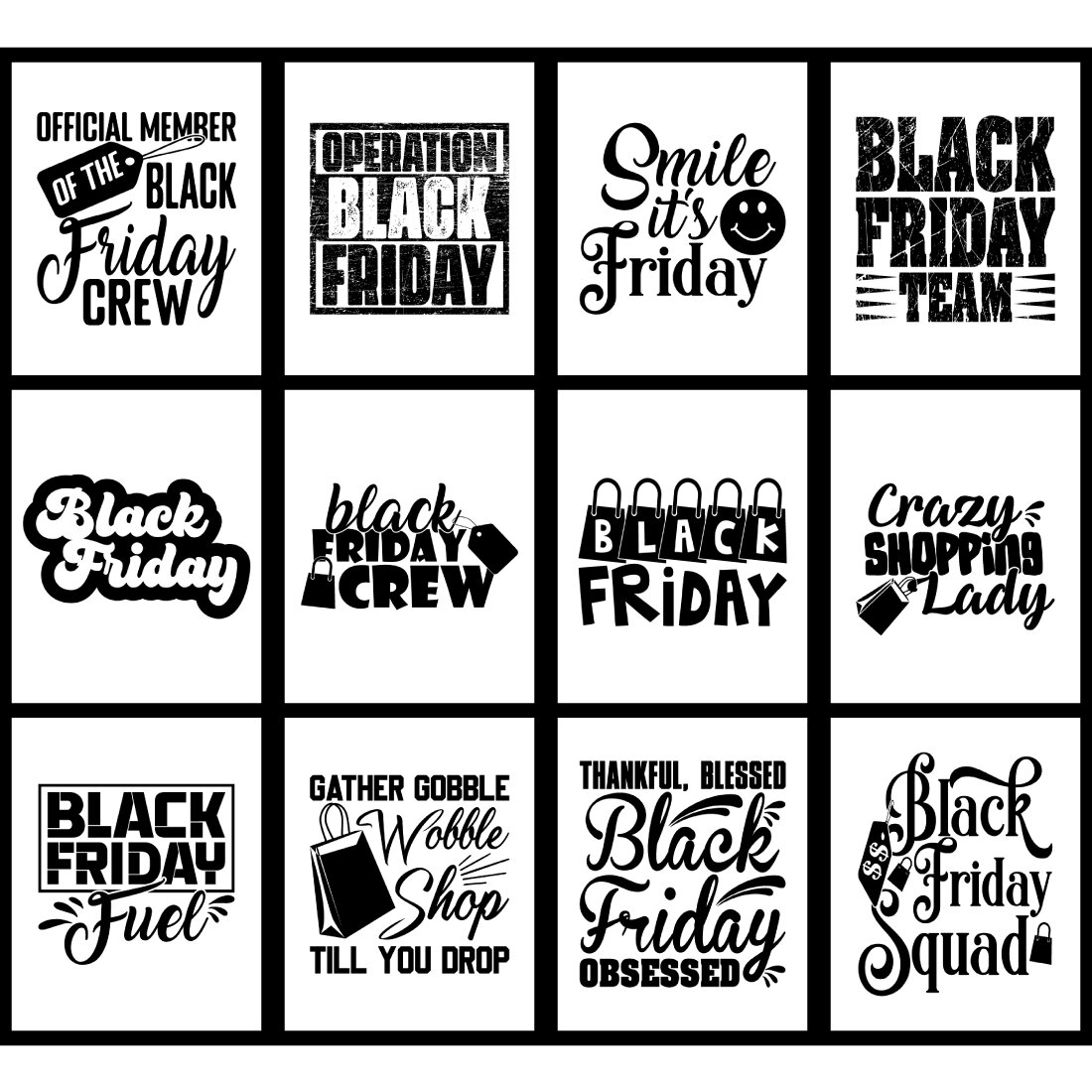 Black Friday T-Shirt Design Bundle cover