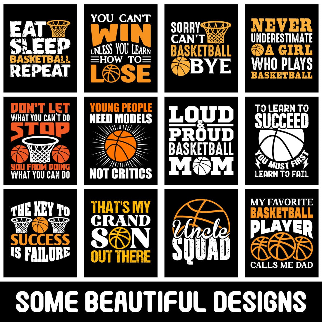 Basketball T-Shirt Design Bundle cover