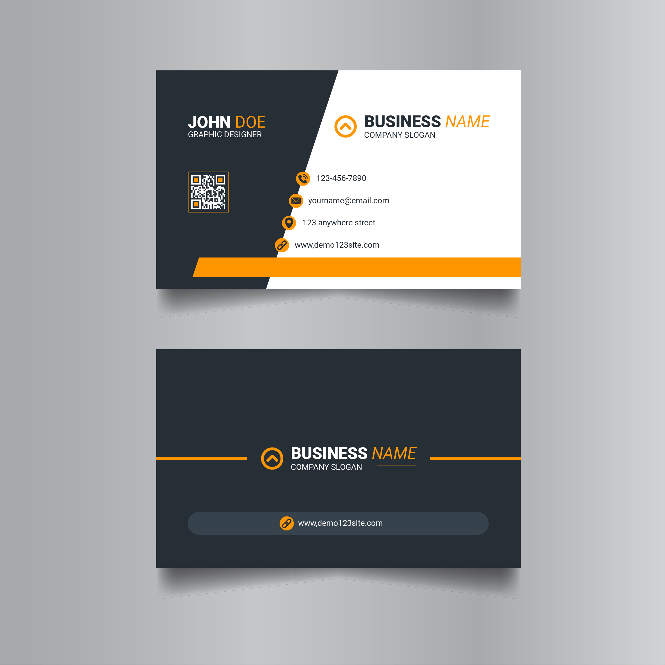 Creative modern business card template design - MasterBundles