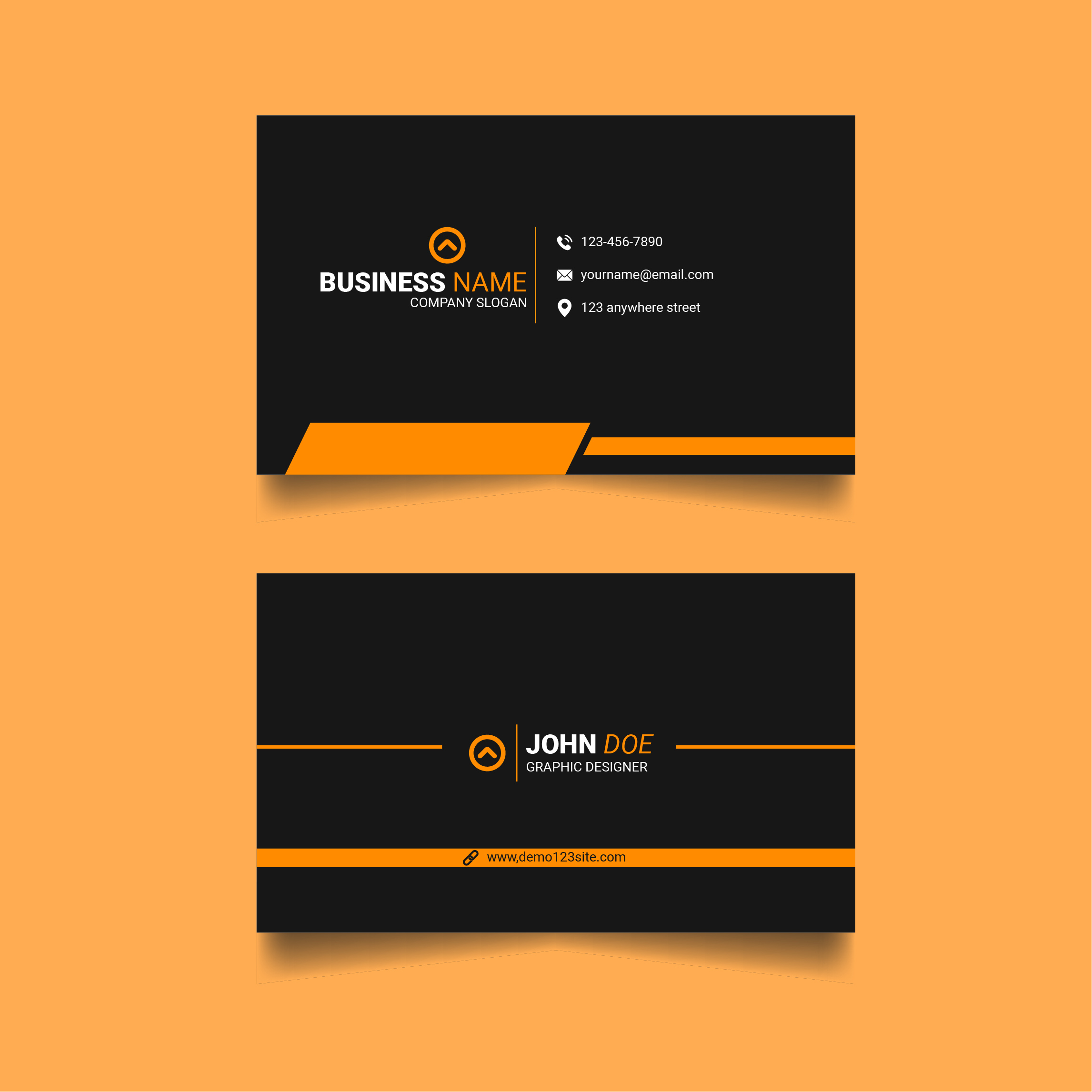 Creative Modern Business Card Template Design cover image.