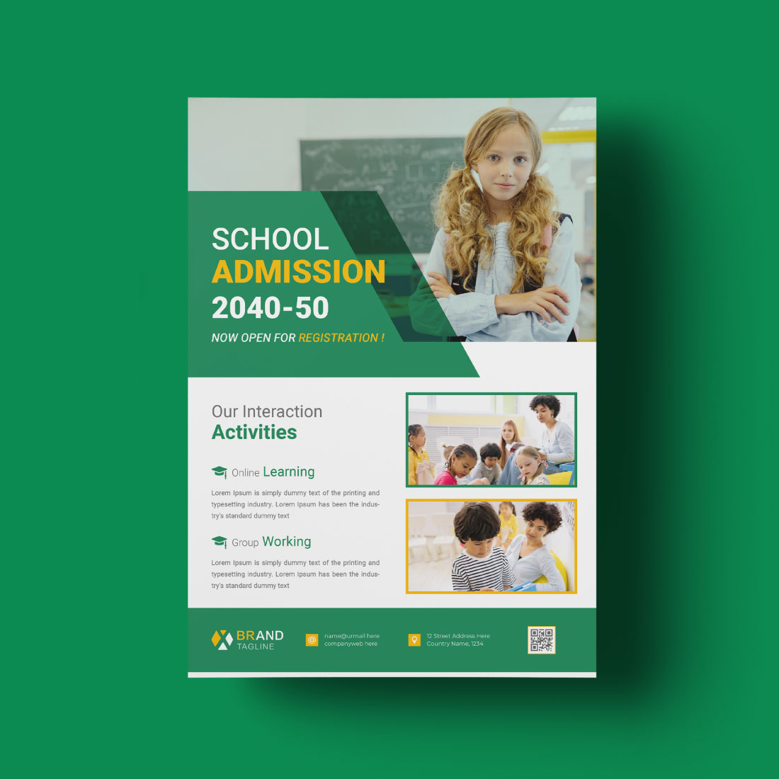 Kids Education Flyer Design.