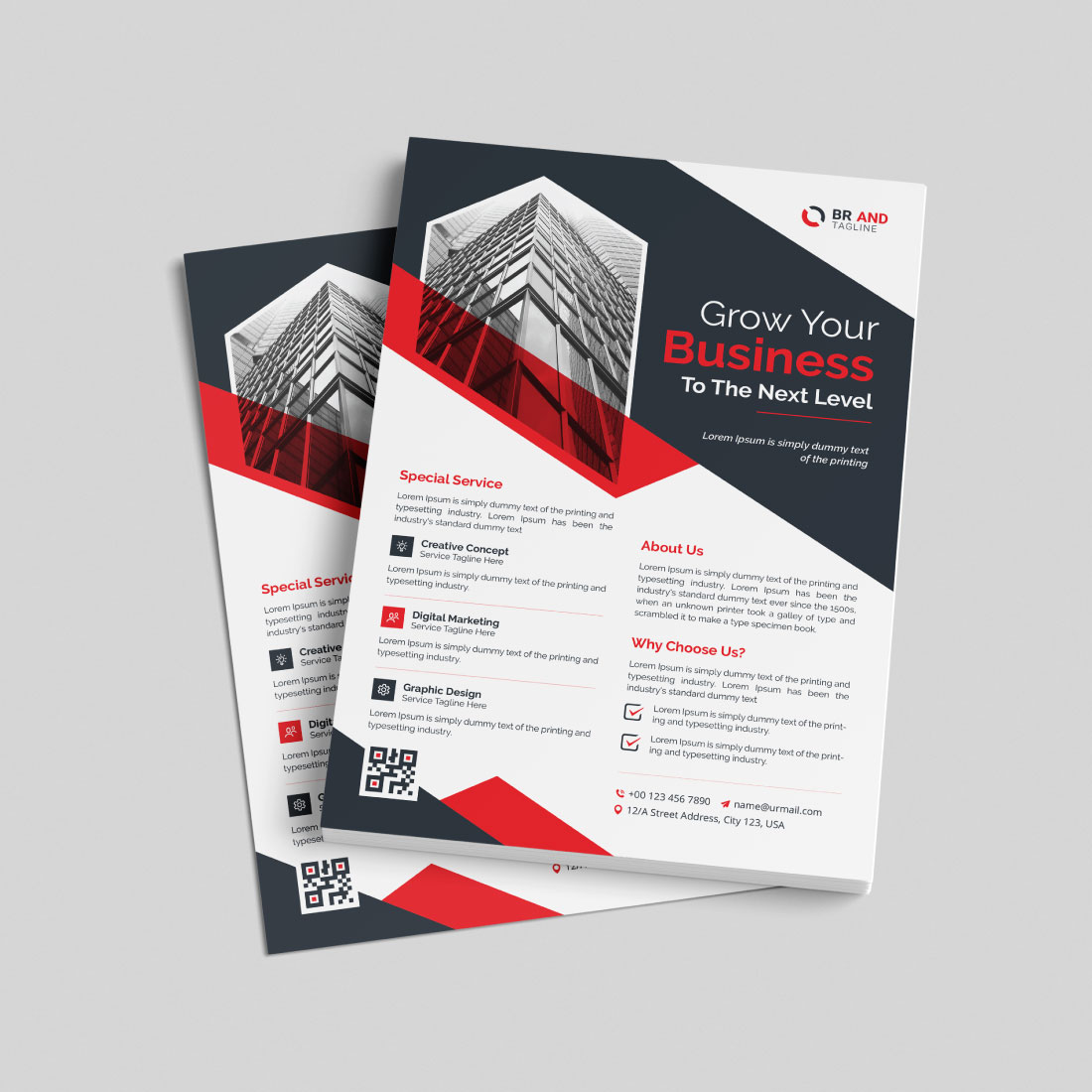 Corporate Business Flyer Design Template cover