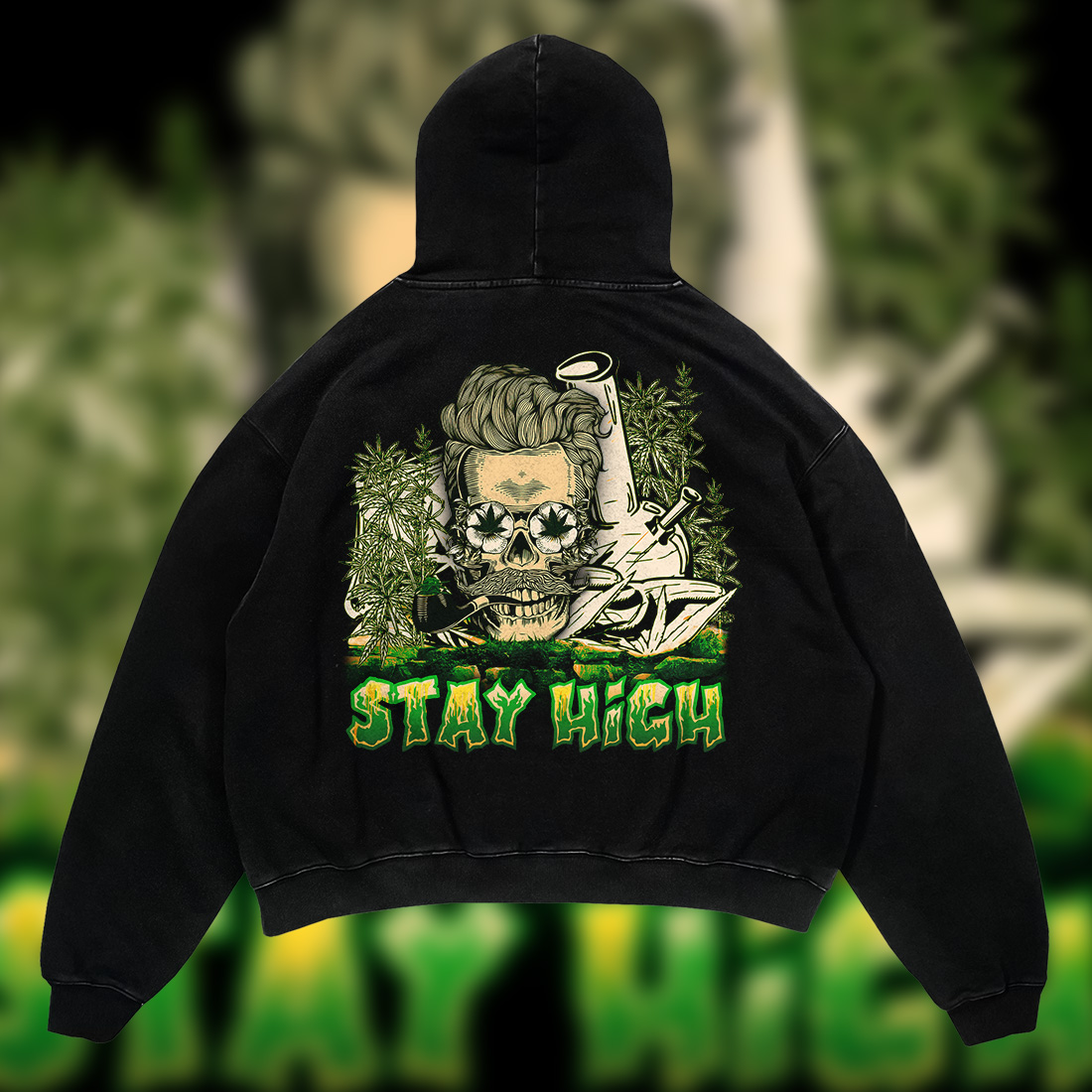 Stay High–Urban Graphic Streetwear T-Shirt Design cover image.