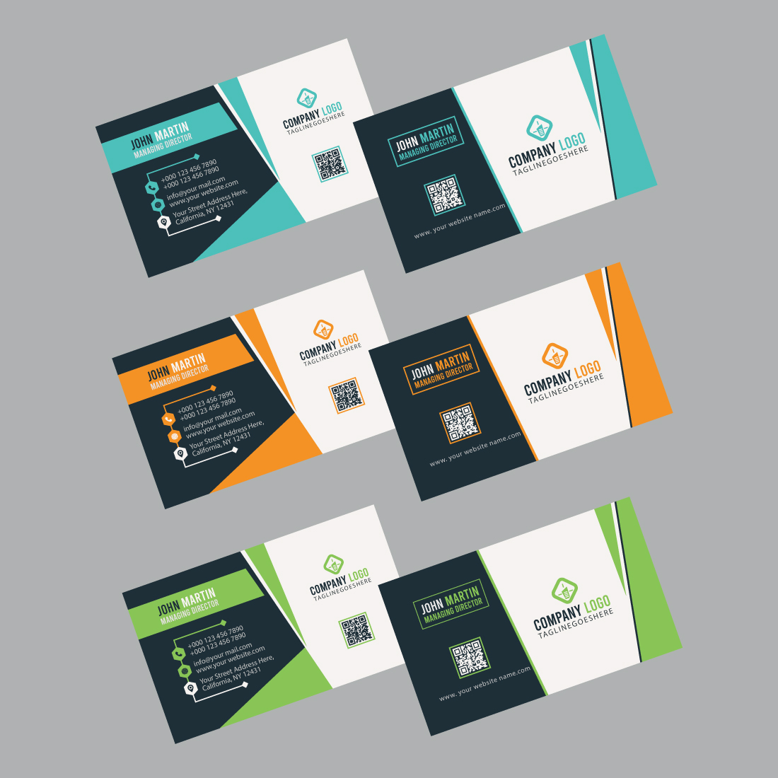 Creative Modern and Clean Business Card Design cover image.