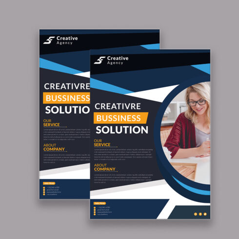 Corporate Flyer Design Template main cover.