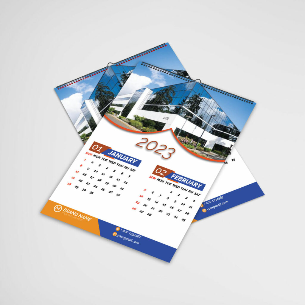 Best Wall Calendar Design Template MasterBundles