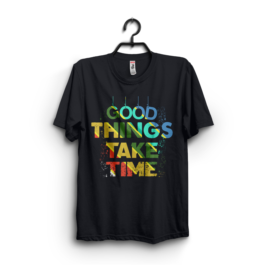 Motivational Quote Typography T-Shirt Design cover image.