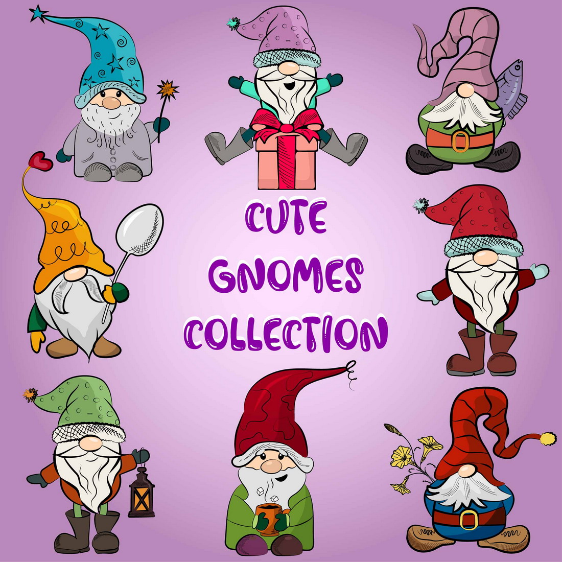 Cute Gnomes Collection.