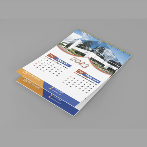 Best Wall Calendar Design Template - MasterBundles