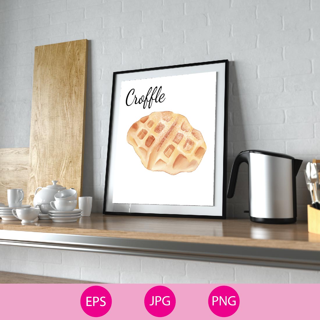 4 Delicious Pastries for Kitchen Decoration cover image.