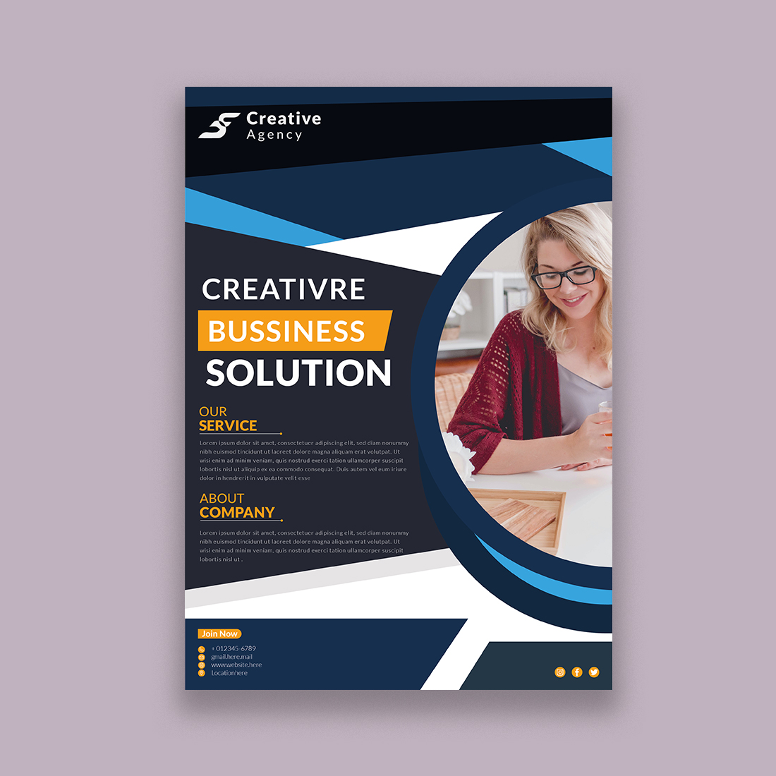 Corporate Flyer Design Template cover image.