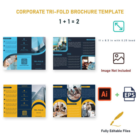 Professional Trifold Brochure Template main cover.