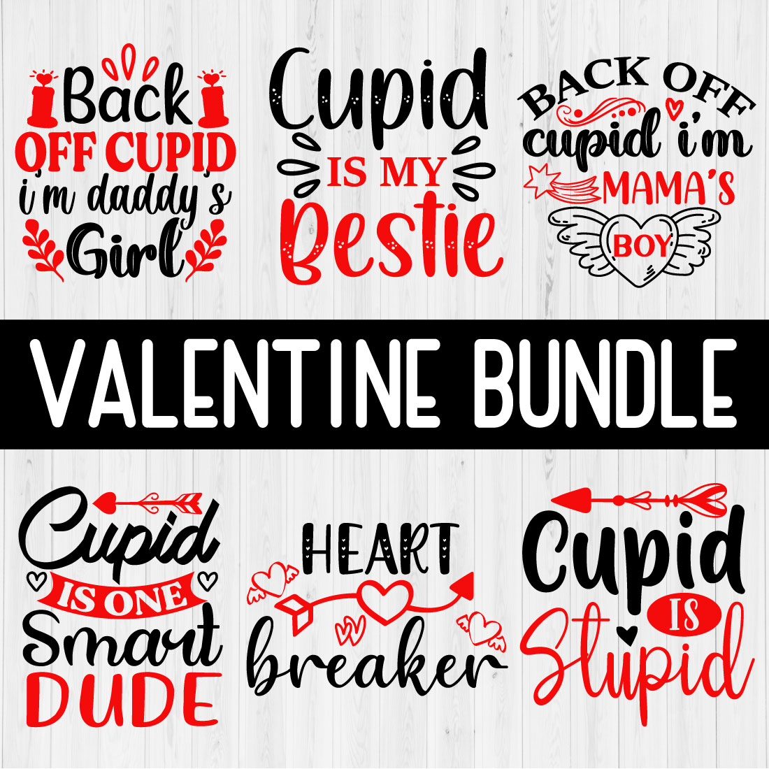 Valentines Quotes SVG Bundle Vol.16 main cover