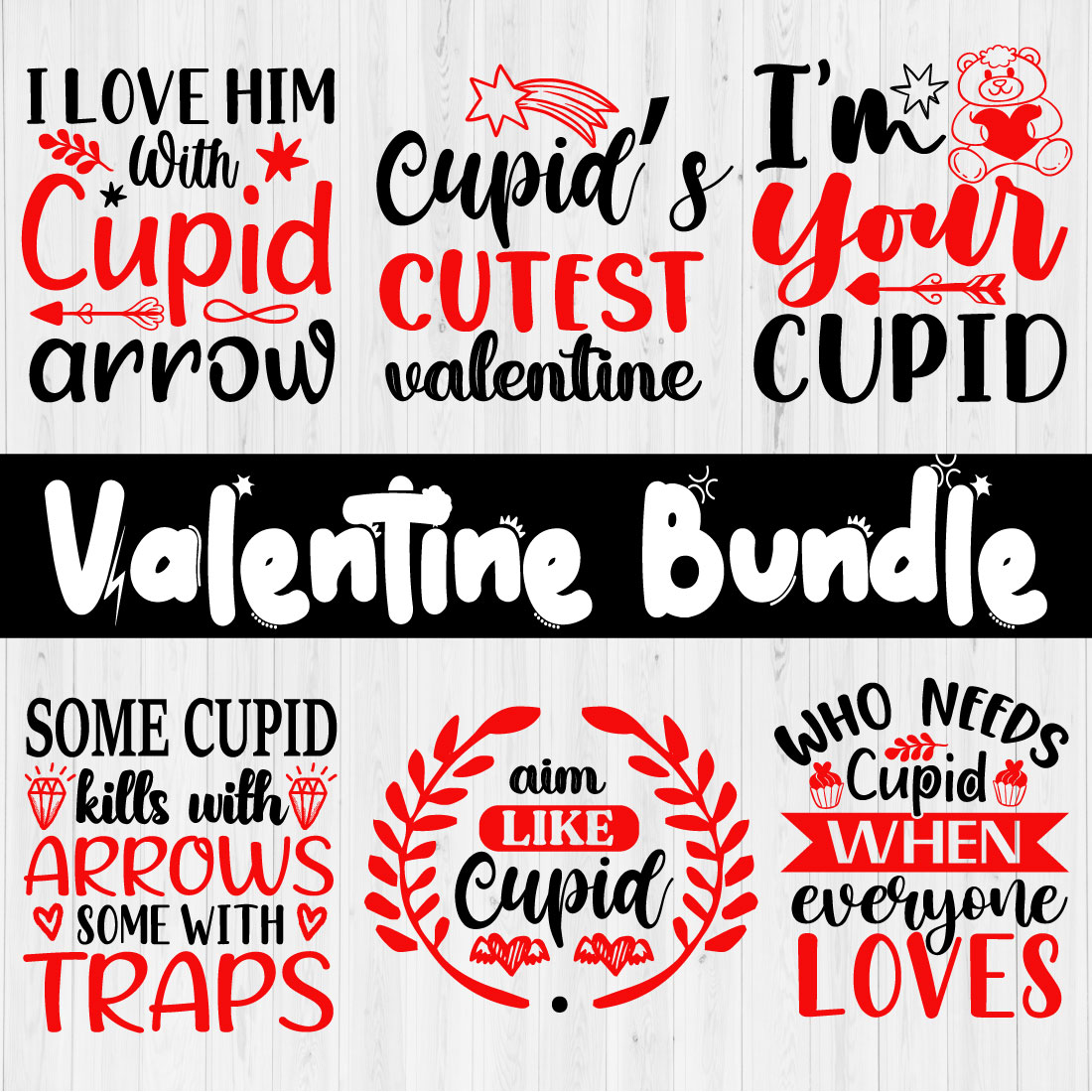 Happy Valentines SVG Bundle Vol.15 main cover