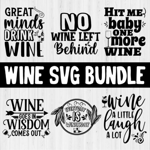 Funny Wine SVG Bundle Vol.4 main cover