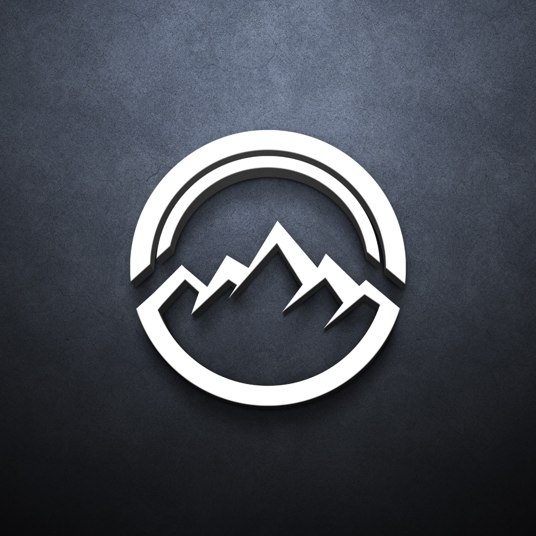 Circle mountain logo template cover image.