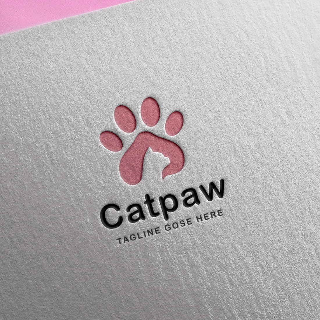Cat Paw logo template cover image.