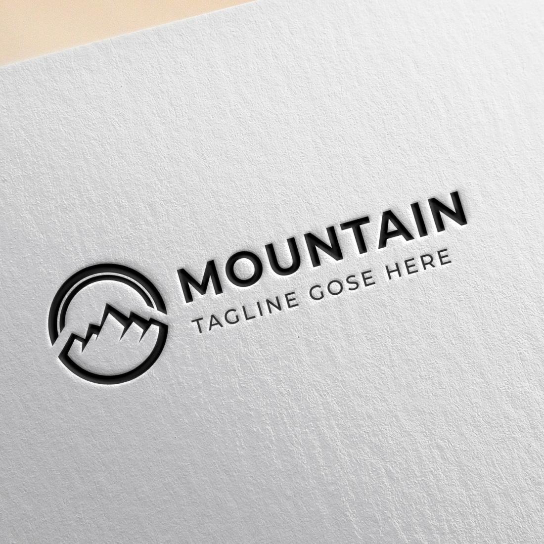 Circle Mountain Logo Template cover image.