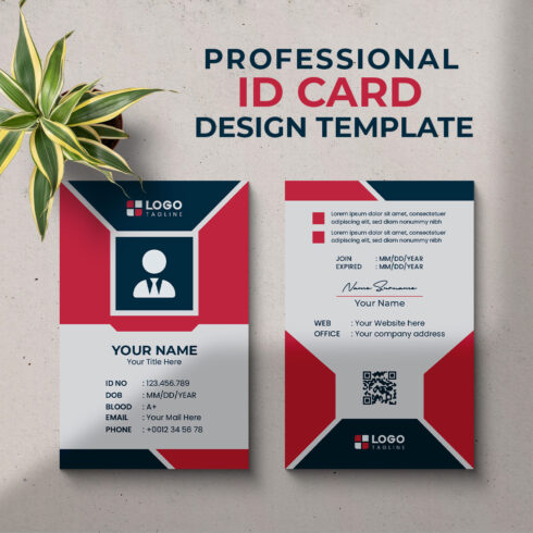 Professional Creative Unique Id Card Design Template main cover