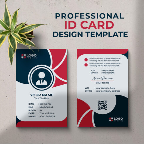 Professional Creative Modern Unique Id Card Design Template main cover