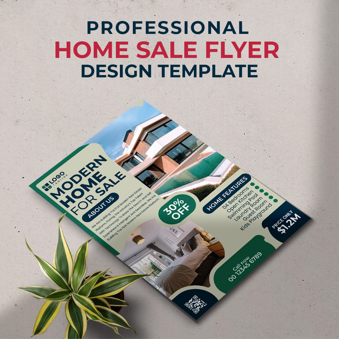 Modern Home Sale Real Estate Flyer Template cover