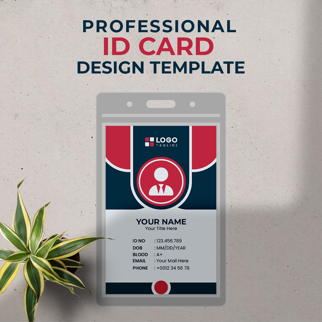 Professional Modern Unique Id Card Design Template cover