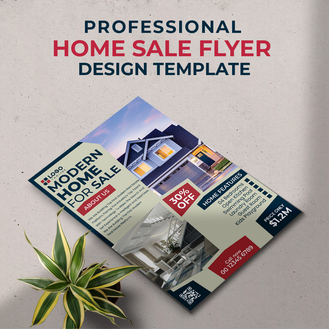 Professional Home Sale Real Estate Flyer Template cover