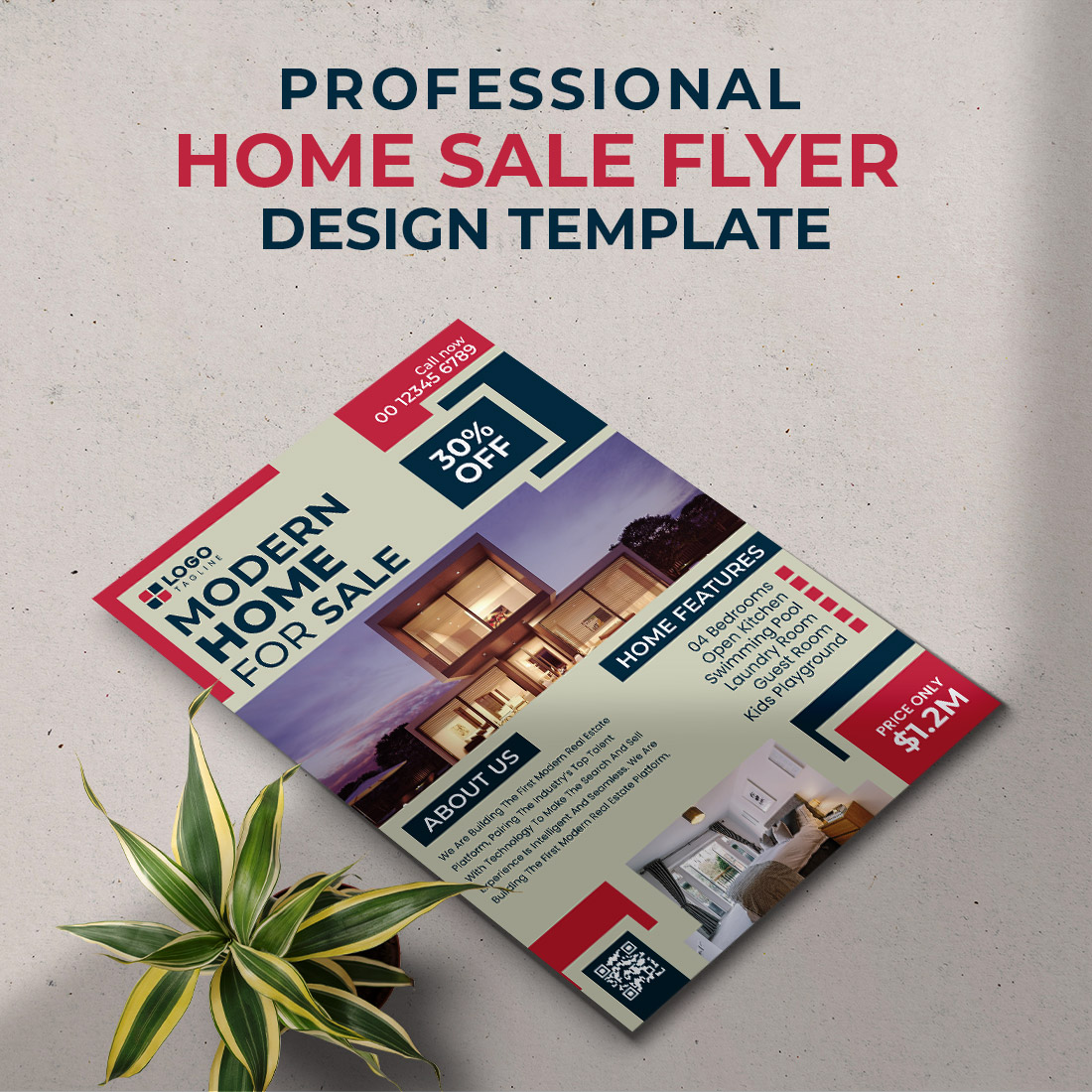 Creative Home Sale Real Estate Corporate Business Flyer Template cover