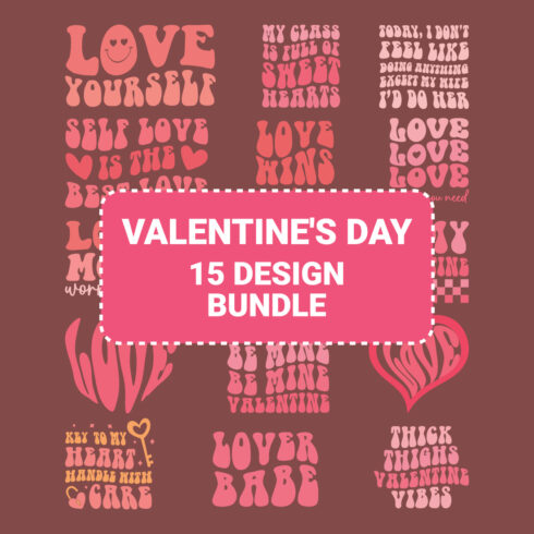 Designs Valentine's Day Retro SVG Vector T-Shirt cover image.